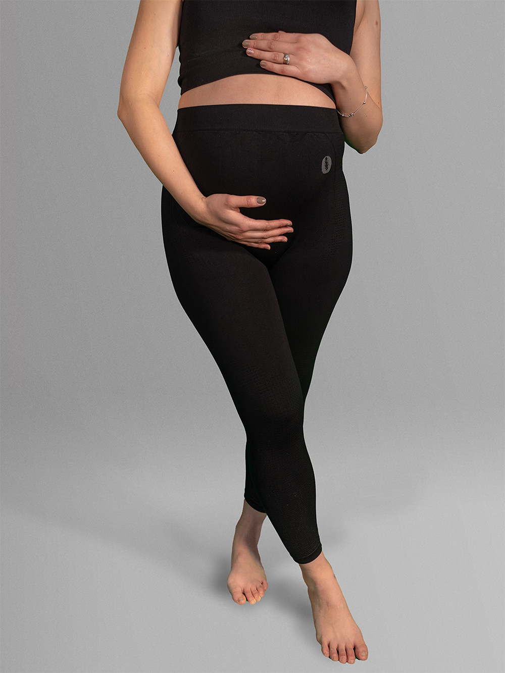 Calzas Maternal Active Mom Negra