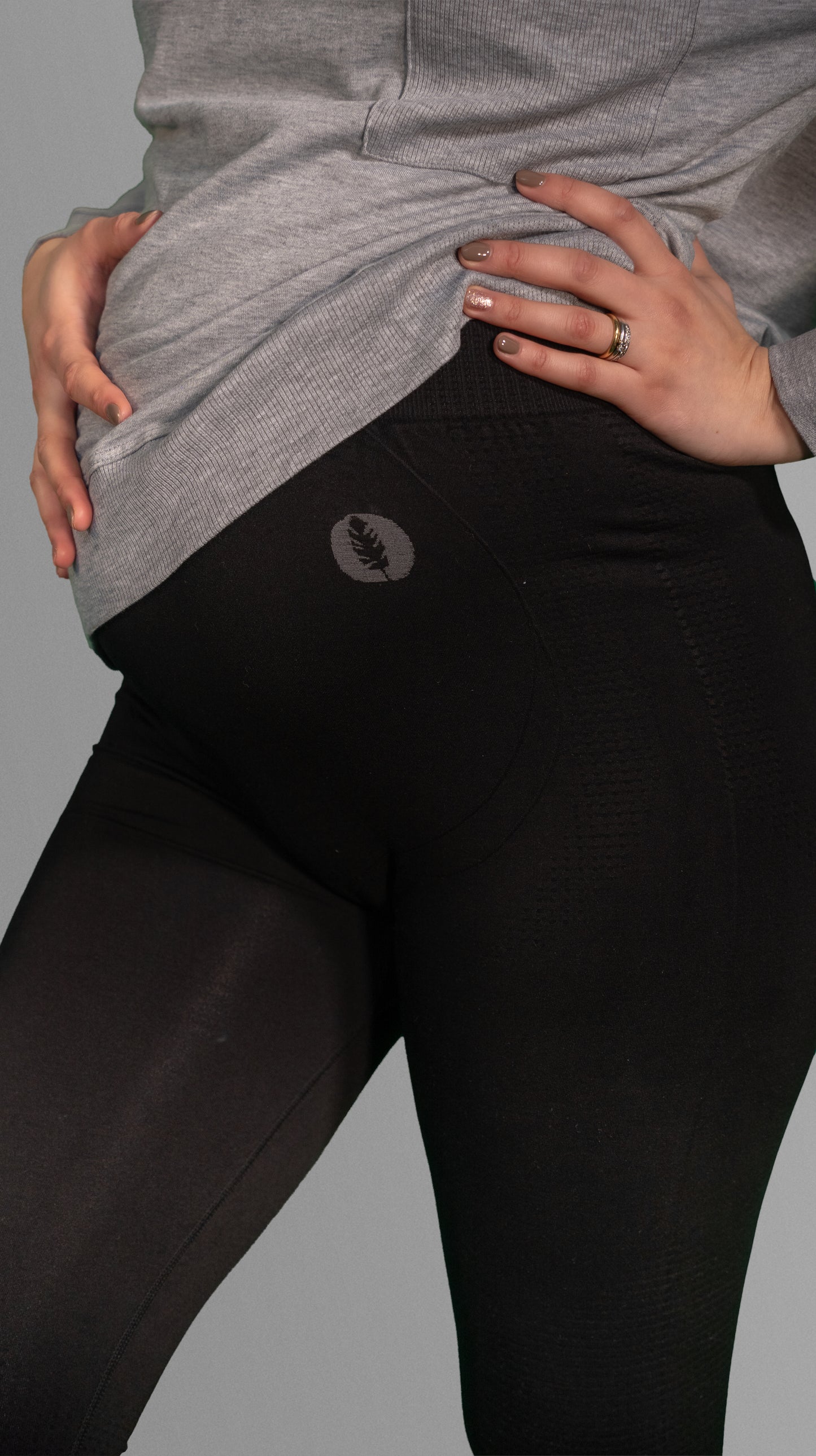 Calzas Maternal Active Mom Negra